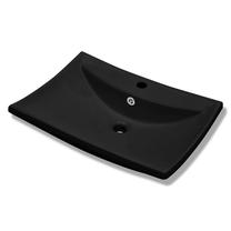 Vonios praustuvas VLX 140689, keramika, 60 cm x 44 cm x 17 cm, juoda sp.