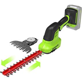 Akumulatora dzīvžoga šķēres Greenworks Grass Shrub Shears G24SHT, bez akumulatora, 24 V