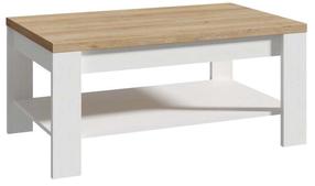 Kohvilaud Forte Carmen, tamm v./valge v., 100 cm x 60 cm x 45.7 cm