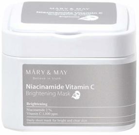Näomaskide komplekt Mary & May Niacinamide Vitamin C Brightening, 400 g, 30 tk