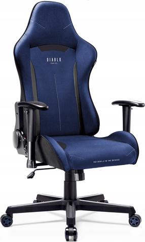 Žaidimų kėdė Diablo Chairs X-Starter, 51 x 67, juoda sp./tamsiai mėlyna sp.