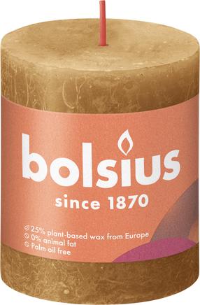 Žvakė, cilindrinė Bolsius Rustic, 35 h, ruda sp.