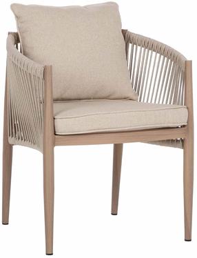 Lauko kėdė Home4you Medina, smėlio sp., 62.5 cm x 61.5 cm x 74 cm