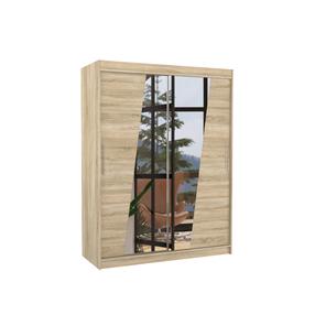 Spinta ADRK Bolton 150, rusva sp., 58 cm x 150 cm x 200 cm, su veidrodžiu