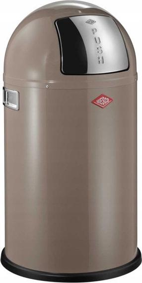 Atkritumu tvertne Wesco Pushboy, brūna krās., 22 l, 63 cm x 35 cm
