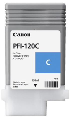 Rašalas Canon PFI-120 C, žalsvai mėlyna (cyan), 130 ml