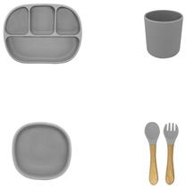 Indų komplektas Markland 5in1, 6+ mėn., silikonas, pilka sp.