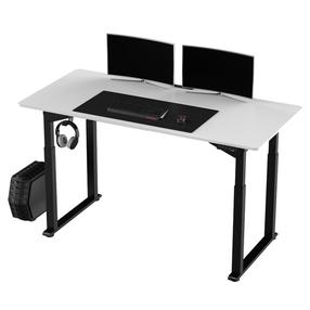 Kompiuterio stalas reguliuojamo aukščio Ultradesk Uplift, 160 cm x 75 cm, 72 - 118 cm, balta sp./juoda sp.