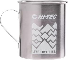 Кружка для путешествий Hi-Tec Fuggi, нержавеющая сталь, 0.4 л, серебристый цв.
