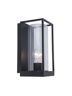 Уличный настенный светильник Lutec Flair 5288803012, 40Вт, E27, IP44, черный цв., 12 см x 26 см