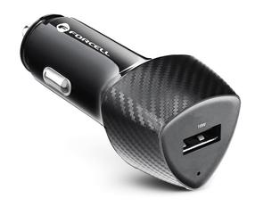 Auto telefona lādētājs Forcell CC50-2A, USB 3.0, melna krās., 18 W