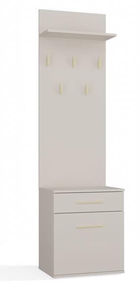 Prieškambario spinta Duo, rusva sp., 50 cm x 27 cm x 124 cm