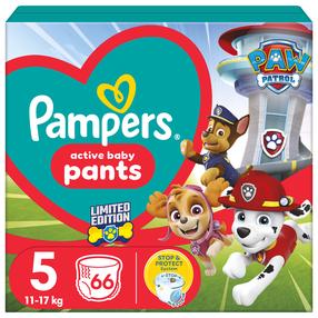 Sauskelnės-kelnaitės Pampers Paw Patrol, 5 dydis, 11 - 17 kg, 66 vnt.