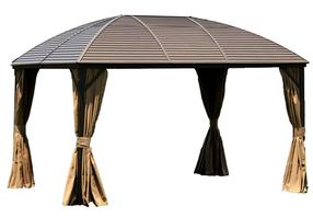 Pavėsinė Home4you Sunset Gazebo, 400 x 200 cm, ruda sp.