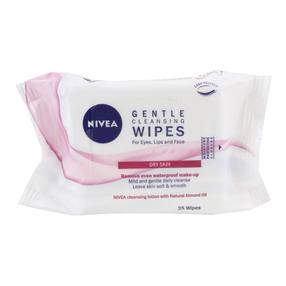 Drėgnos servetėlės veidui Nivea Gentle, 25 vnt.