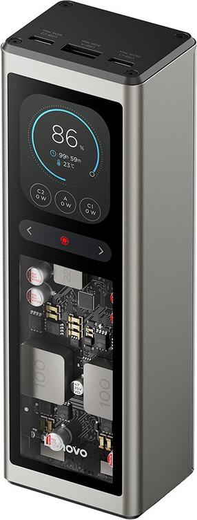 Зарядное устройство - аккумулятор Lenovo G0A3140WWW, 20000 мАч, 140 Вт, серый цв.
