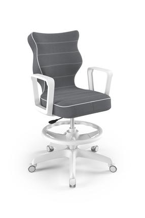 Laste töötool Norm Jasmine 33, 63 x 63 x 99 cm, valge v./tumehall v.