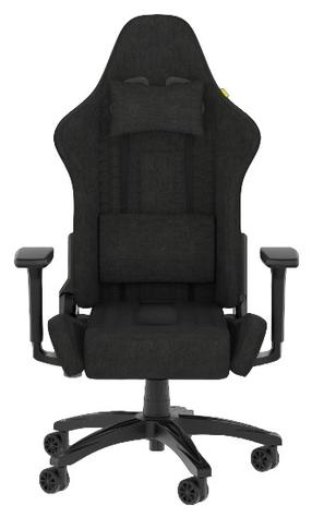 Žaidimų kėdė Corsair TC100 Relaxed Fabric, 65.5 x 84 x 1 cm, juoda sp.