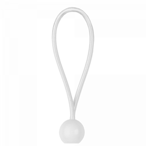 Tvirtinimo guma su rutuliuku Bradas Garden Care BCB-0515WH-B, 15 cm, polipropilenas (pp)/lateksas, balta sp., 10 vnt.