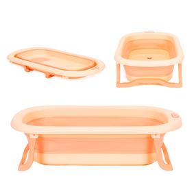Vaikiška vonelė EcoToys Foldable, šviesiai rožinė sp., 79 cm