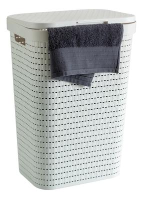 Veļas kaste Rotho 1032701100, 55 l, balta krās., 42 cm x 32 cm x 58 cm