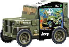 Dėlionė Eurographics Tin Military Jeep 8551-5598, 33 cm x 48 cm, 550 vnt., įvairių spalvų