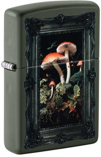 Žiebtuvėlis Zippo 46841 Framed Fungi Design, žalia sp.