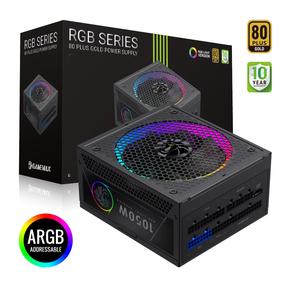 Maitinimo blokas Gamemax RGB 1050G 1050 W, 14 cm