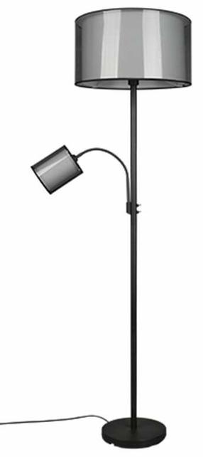 Stāvlampa Trio Burton, 60 W, E27 / E14, balta krās./melna krās.