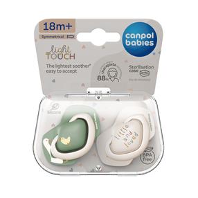 Luttide komplekt Canpol Babies Light Touch Goose, 18 kuud, valge v./roheline v.