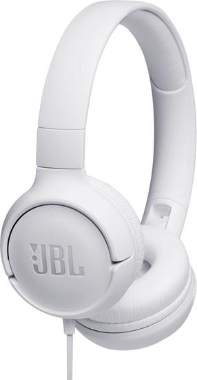 Vadu austiņas JBL Tune 500, balta krās.