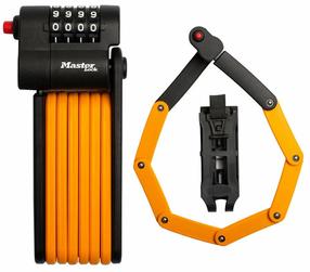 Jalgratta lukk Masterlock 8336EURDPRO, must v./kollane v., 800 mm
