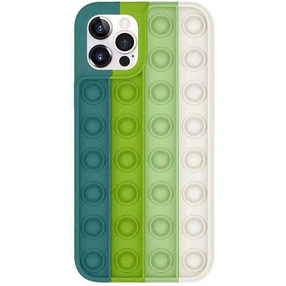 Telefono dėklas Fusion Accessories Pop It, Apple iPhone 12/Apple iPhone 12 Pro, balta/žalia