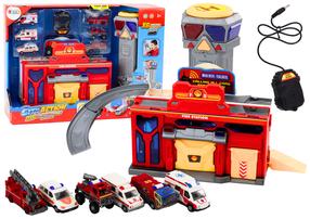  Mängu tuletõrjejaam Lean Toys City Action Racing Team, mitmevärviline