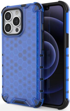 Telefona vāciņš Hurtel Honeycomb armor cover for iPhone 13 Pro, zila krās., Apple