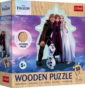 Деревянный пазл Trefl Disney Frozen, 22 см x 18 см, 50 шт., многоцветный