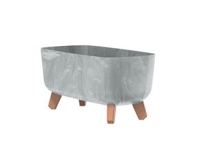 Jalgadel lillekast Prosperplast Gracia DGCL400E-422U, plastik, 39 cm x 19.5 cm, Ø 39 cm, hall v.