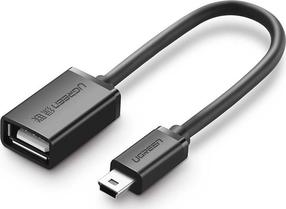 Adapteris Ugreen Mini USB - USB female UGR1086BLK Mini USB male, USB female, juoda sp.