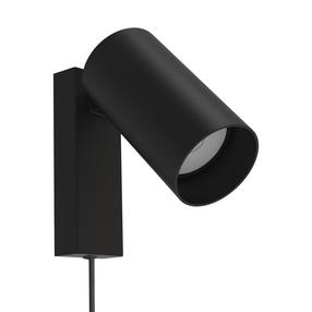Lampa sienas Nowodvorski Mono 7786, GU10, 1 x 10 W, melna krās. / melna krās.