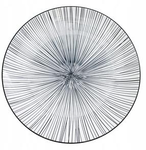Taldrik prae Hendi Wild, Ø 30 cm, valge v./must v.