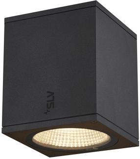 Lubinis lauko šviestuvas SLV Enola Square M, 11W, LED, IP65, antracito sp., 10 cm x 12.5 cm