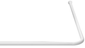 Vonios karnizas Ridder, 70 - 165 cm, Ø 20 mm, balta