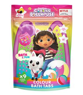 Vonios bombų rinkinys Gabbys Dollhouse Colour, 144 g, įvairių spalvų, 9 vnt.