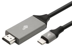 Vads TB HDMI / USB-C HDMI male, USB C male, 2 m, melna krās.