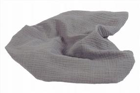 Плед BabyMatex Muslin, 80 x 120 cm, темно-серый цв.