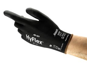 Darba cimdi Ansell HyFlex 48, melna krās., 9