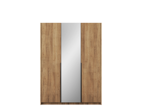 Spinta ADRK Alera III, juoda sp./artisan oak sp., 58 cm x 148 cm x 204 cm, su veidrodžiu