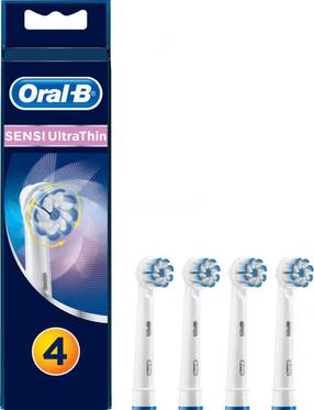 Elektrinio dantų šepetėlio galvutė Oral-B EB 60-4, mėlyna sp./balta sp., 4 vnt.