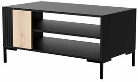 Kavos staliukas Cama Meble Merci, rudas/juodas, 100 cm x 55 cm x 49 cm