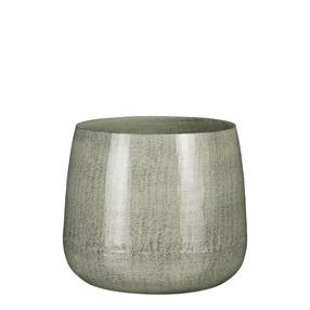 Puķu pods Mica Benson 1073652, metāls, Ø 23 cm, pelēka krās.